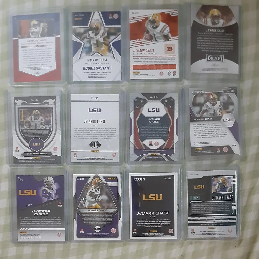 Ja'Marr Chase 12 card Rookie-RC lot